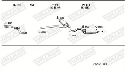 Изпускателна система WALKER ADK014853