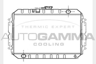 AUTOGAMMA 104696 Радиатор охлаждения двигателя  для OPEL CAMPO (Опель Кампо)