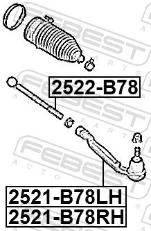 Tie Rod End 2521-B78RH