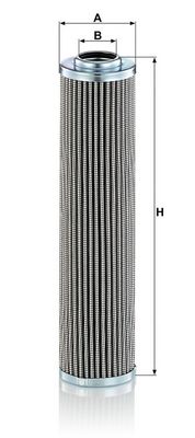 Hydraulisch filter (patroon) past: URSUS 4512, 4514, 7524, 6024 ZETOR 110, 120 ARMATRAC 1104 BAOLI CPCD40 BASAK 2090, 2100, 2110 BOBCAT 360, 470 CASE IH 485 CATERPILLAR 312BL, 312D2, 317N