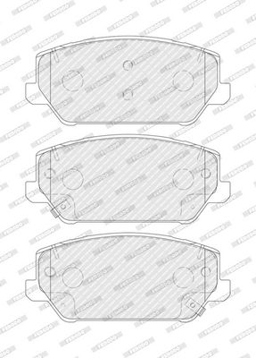 Remblokken set Voor , past: HYUNDAI I30 2.0 07.17-
