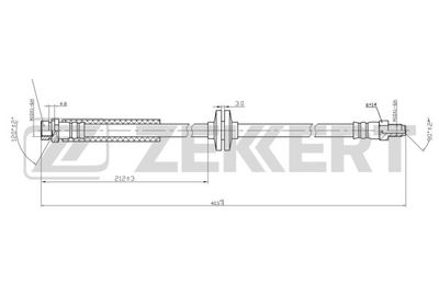 ZEKKERT BS-9436 Тормозной шланг  для MAZDA 3 (Мазда 3)