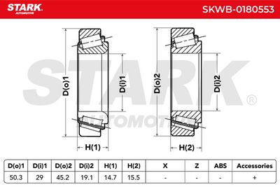 комплект колесен лагер STARK SKWB-0180553