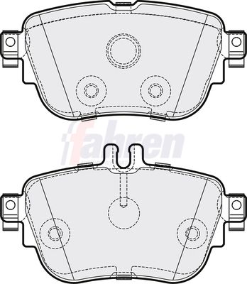 Fahren Brake Pad Set, disc brake FBP3790