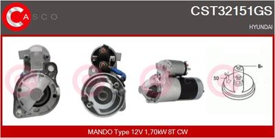 Стартер CASCO CST32151GS для HYUNDAI EQUUS