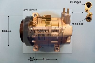 Compressor, air conditioning Auto Air Gloucester 14-6206