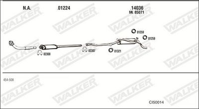 Изпускателна система WALKER CI50014