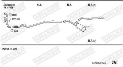 Изпускателна система WALKER CIK020040A
