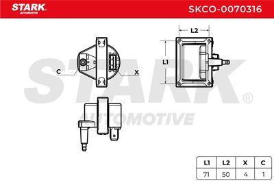 запалителна бобина STARK SKCO-0070316