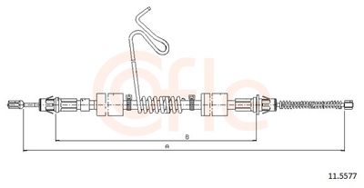 Cable Pull, parking brake 11.5577