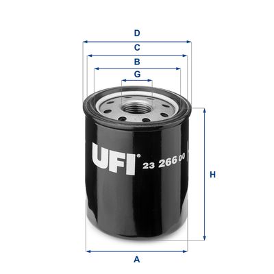 Масляный фильтр UFI 23.266.00 для INFINITI G20