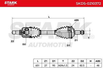 полуоска STARK SKDS-0210372