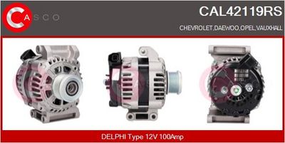 GENERATOR / ALTERNATOR CASCO CAL42119RS