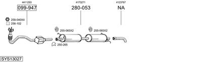 ABGASANLAGE BOSAL SYS13027