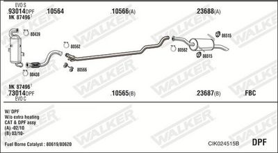 Изпускателна система WALKER CIK024515B