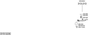 SISTEM DE ESAPAMENT BOSAL SYS13236