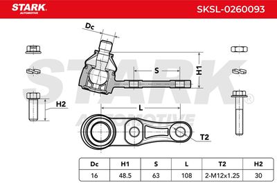 Шарнири STARK SKSL-0260093