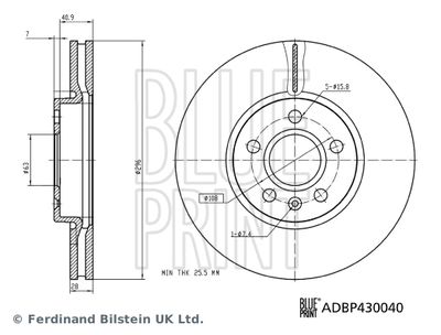 DISC FRANA BLUE PRINT ADBP430040 2