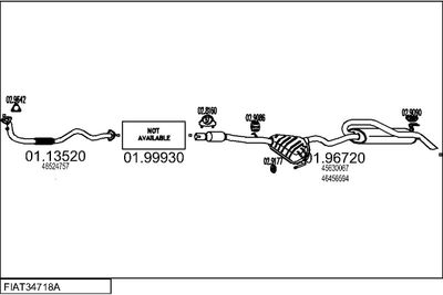 SISTEM DE ESAPAMENT MTS FIAT34718A015699