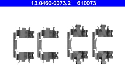 Комплектующие, колодки дискового тормоза ATE 13.0460-0073.2 для HONDA CIVIC