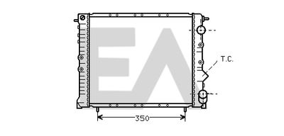 Радиатор, охлаждение двигателя EACLIMA 31R60021 для RENAULT 19