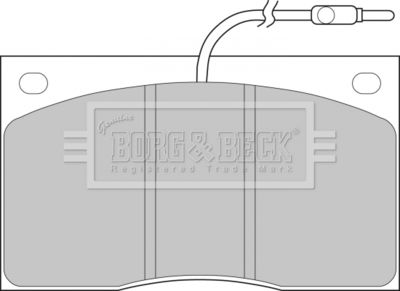 Комплект тормозных колодок, дисковый тормоз BORG & BECK BBP1065 для RENAULT MASTER