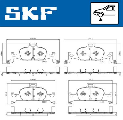 Brake Pad Set, disc brake VKBP 80277