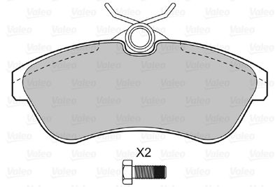 Brake Pad Set, disc brake 598501