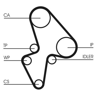 CUREA DE DISTRIBUTIE CONTINENTAL CTAM CT906 1