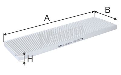 Filtr, vzduch v interiéru MFILTER K 975