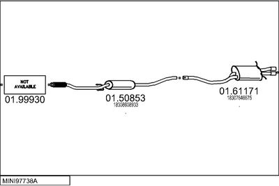 Układ wydechowy MTS MINI97738A124760