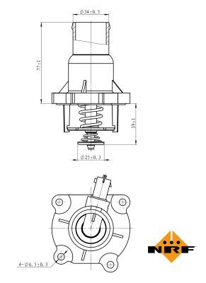 Thermostat, coolant 725033