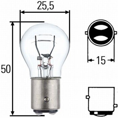 BEC LAMPA FRANA / LAMPA SPATE HELLA 8GD002078173 1