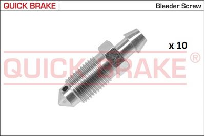 Brake vent (M10x1mm) 10 stuks. pak past: MERCEDES CLS (C257), GLC (C253), GLC (X253)  ALFA ROMEO 159  AUDI A1, A3, A4 ALLROAD B9, A4 B6, A4 B7, A4 B8, A4 B9, A5, A6 C6, A6 C7, A7 0.7-Electric 03.69-