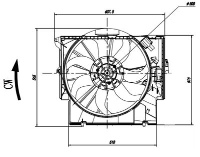 Вентилятор, охлаждение двигателя NRF 47923 для BMW Z4