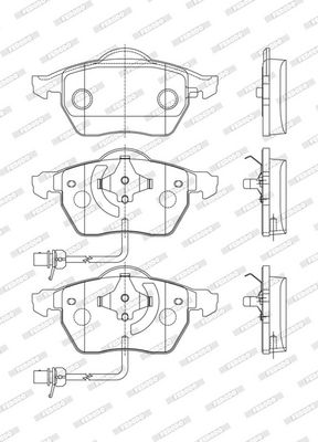 BREMSBELAGSATZ SCHEIBENBREMSE FERODO FDB1717 1