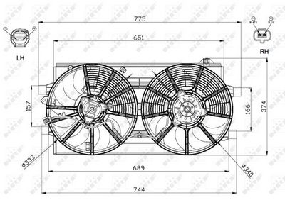 VENTILATOR RADIATOR NRF 47570 4