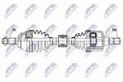 Wał napędowy NTY NPW-BM-157