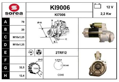 STARTER SNRA KI9006