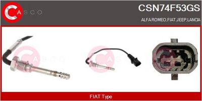 SENZOR TEMPERATURA GAZE EVACUARE