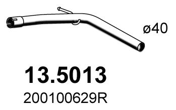 Rura wydechowa ASSO 13.5013