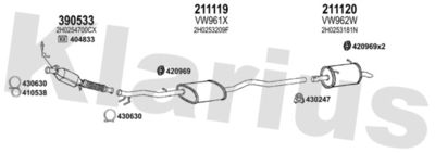 Układ wydechowy KLARIUS 931782E