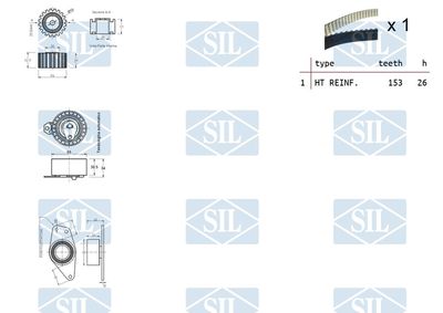 SET CUREA DE DISTRIBUTIE Saleri SIL TK1382 1