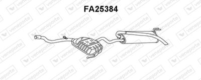 Глушитель выхлопных газов конечный VENEPORTE FA25384 для FIAT MAREA