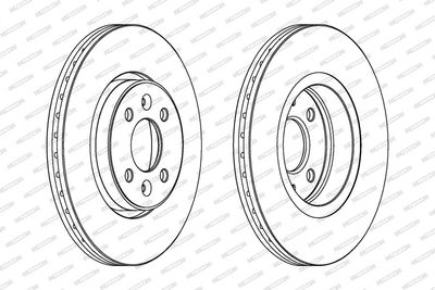 BREMSSCHEIBE FERODO DDF1124C 1