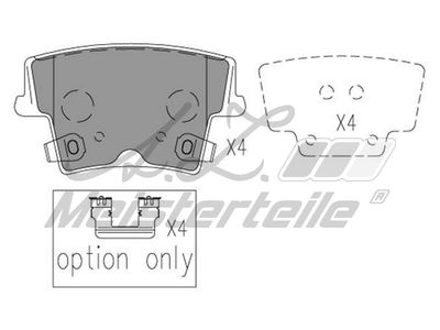 комплект спирачно феродо, дискови спирачки A.Z. Meisterteile AZMT-44-022-1603