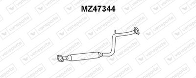 VENEPORTE MZ47344 Глушитель выхлопных газов  для MAZDA 626 IV Hatchback (GE) 2.0 D GLX Comprex