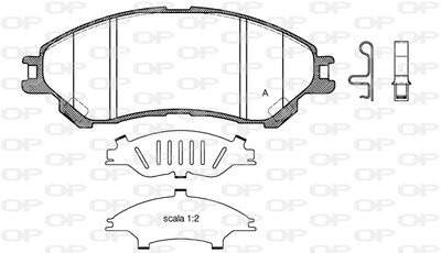 OPEN PARTS BPA1589.02 Тормозные колодки и сигнализаторы  для SUZUKI SX4 (Сузуки Сx4)
