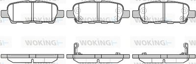 WOKING P9763.29 Тормозные колодки и сигнализаторы  для NISSAN TIIDA Наклонная задняя часть (C11) 1.5 dCi