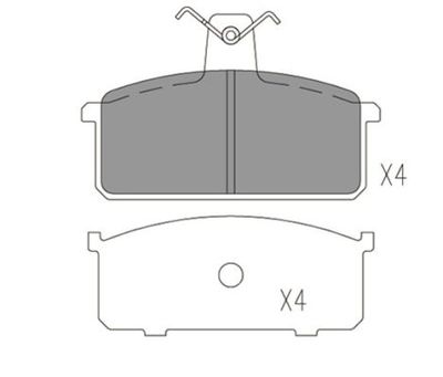Комплект тормозных колодок, дисковый тормоз FI.BA FBP4167 для SAAB 600